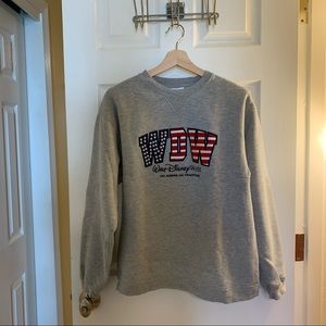 Gray Walt Disney World Unisex Crewneck Sweatshirt